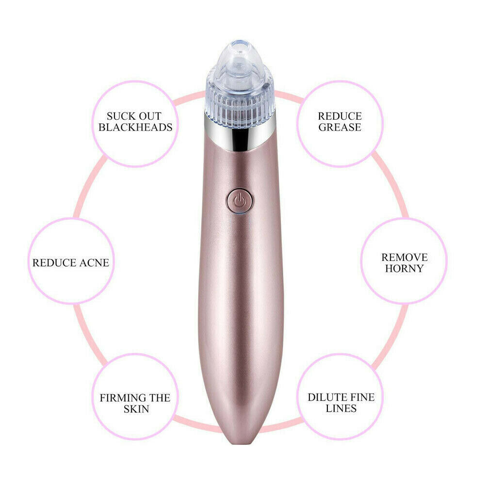 Electric Blackhead Vacuum Pore Cleaner Acne Pimple Remover Strong Suct