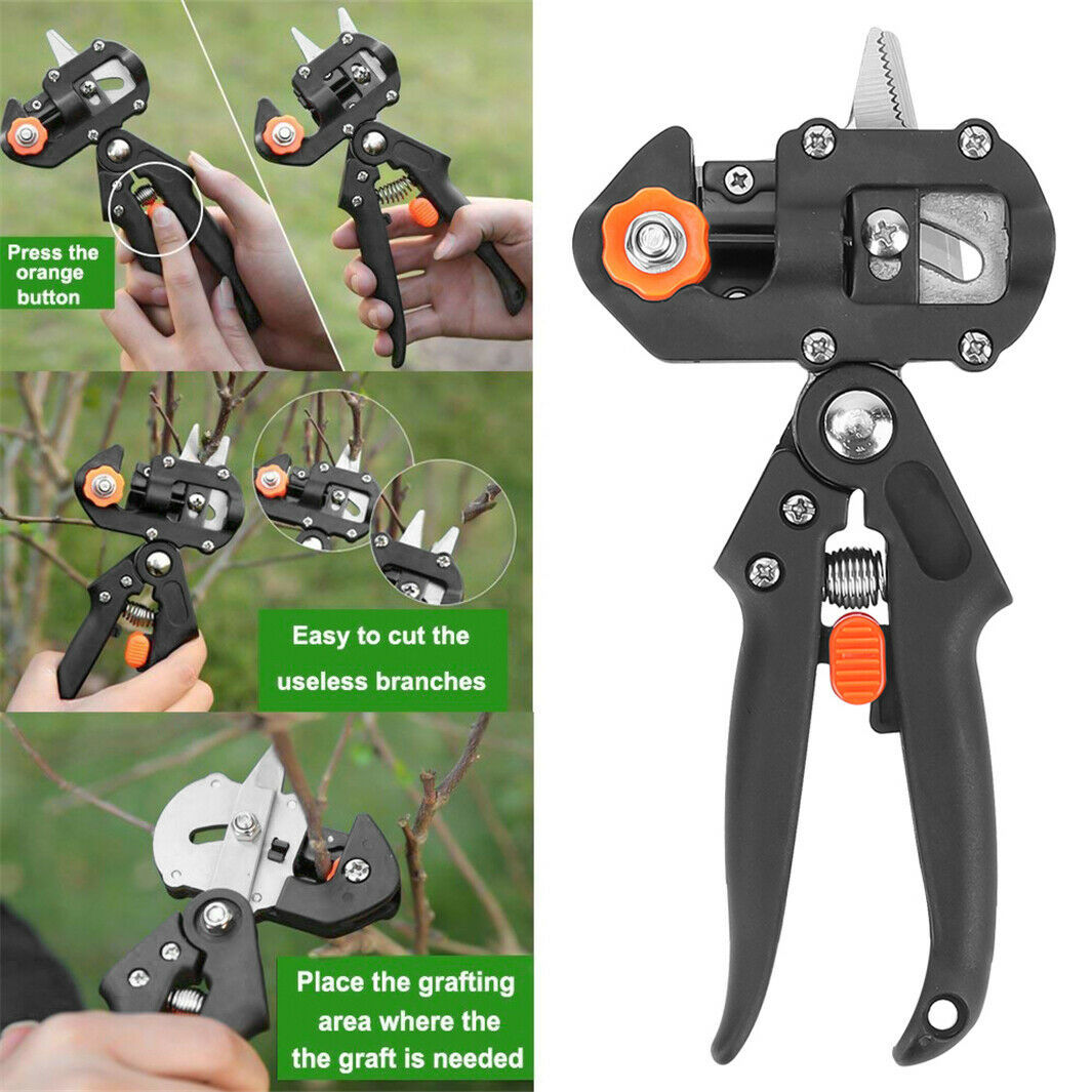 Garden Grafting Pruner Set Farming Fruit Tree Pruning Shears Scissor V