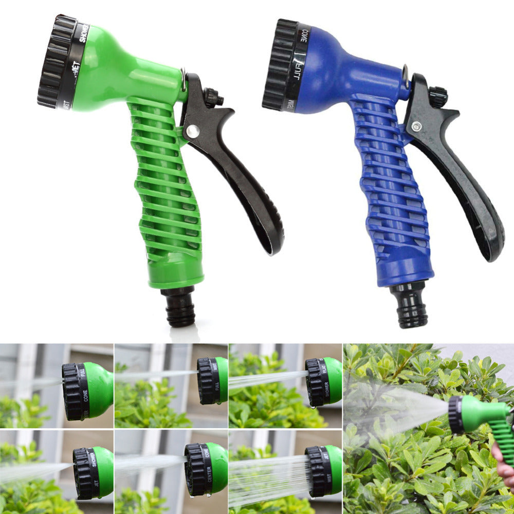 Latex Natural Telescopic Water Hose High Pressure Car Wash Water Gun W