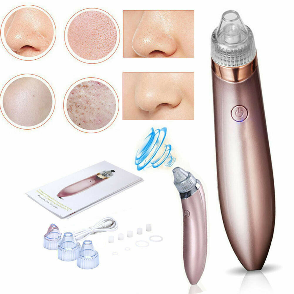 Electric Blackhead Vacuum Pore Cleaner Acne Pimple Remover Strong Suct